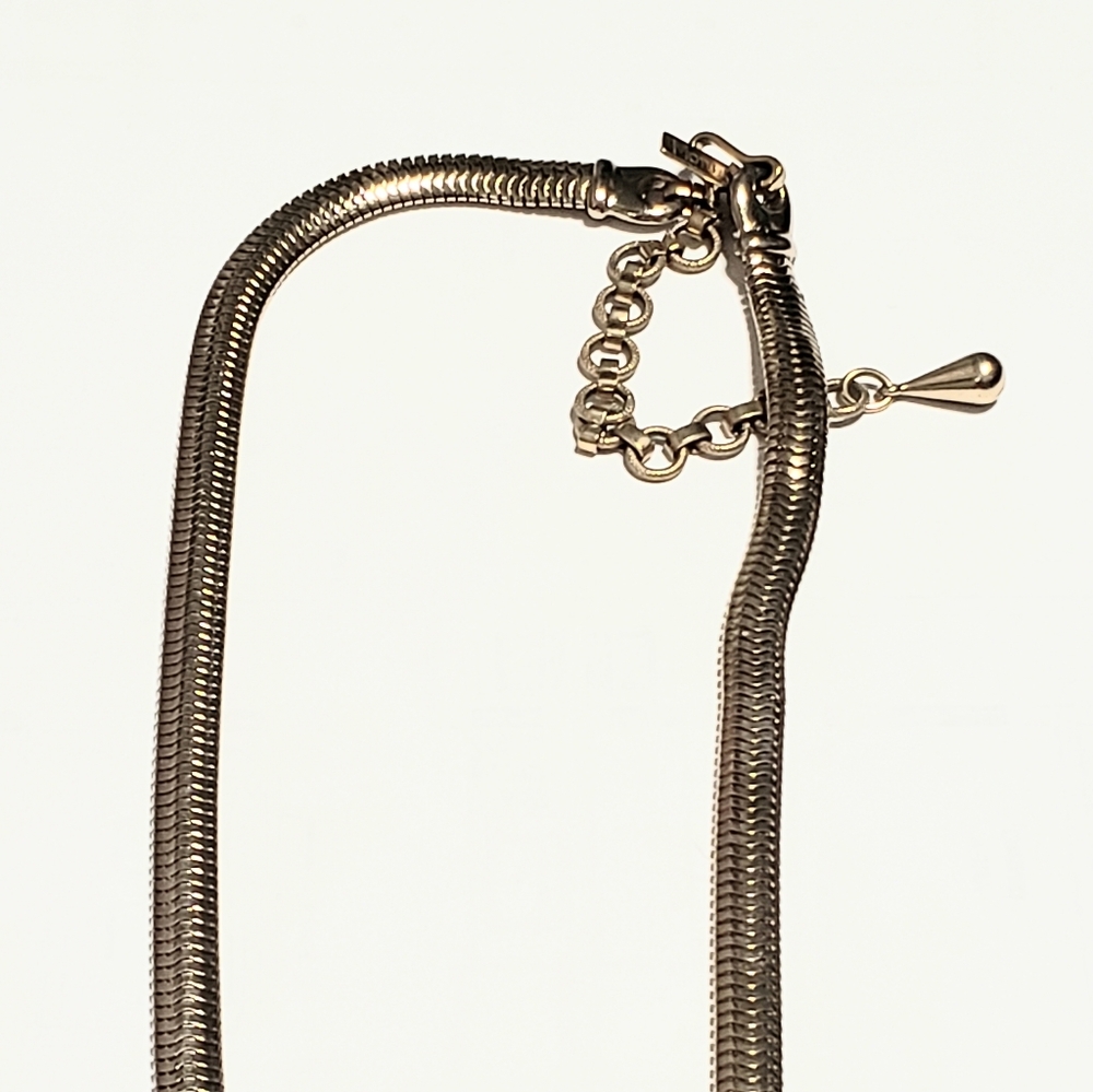 MONET Gold Tone Collar Necklace - Picture 6 of 7